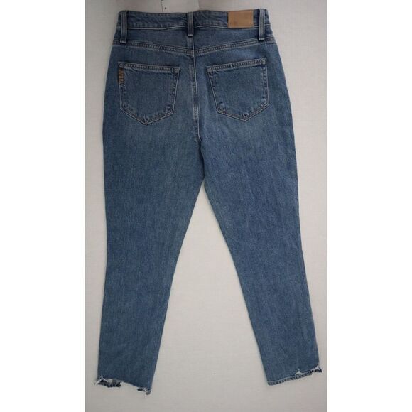 PAIGE 4593635 Women Sz 26 Darcene Blue Sarah Slim Exposed Button Fly Jeans $239+ - Picture 2 of 9